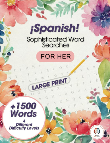 Word search puzzle books for adults large print spanish.