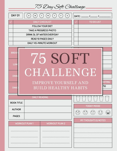 75 day soft challenge journal for women