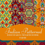 Indian Patterned Double-Sided Scrapbook & Decoupage Paper