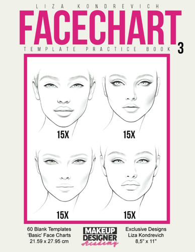 Facechart Template Practice Book 3