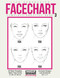 Facechart Template Practice Book 3