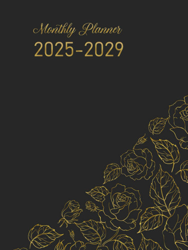 Monthly Planner 2025-2029: 5 Year