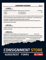 Consignment Store Agreement Forms