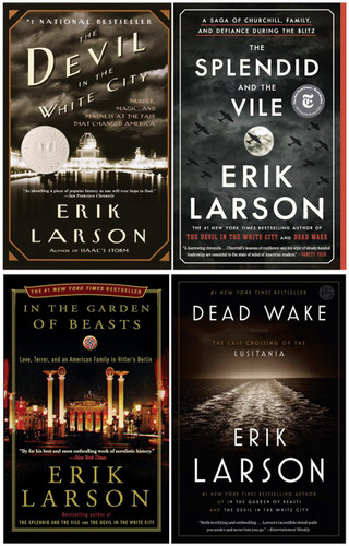 Erik Larson Bestselling 4 Books Set - The Devil in the White City The