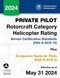 Private Pilot Rotorcraft Category Helicopter Rating Airman
