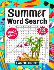 Summer Word Search Large Print