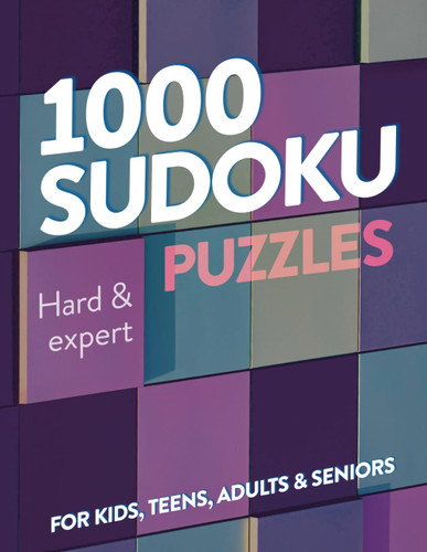 1000 Sudoku Puzzles Hard & Expert