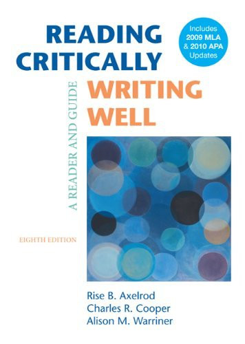 Reading Critically Writing Well