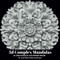 3d COMPLEX MANDALAS - AI Grayscale Coloring Book