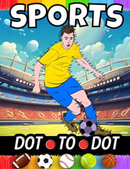 Sports Dot To Dot Coloring Book For Kids Ages 8-12