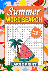 Summer Word Search For Adults Large Print