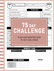 75 Day Journal and Challenge Tracker