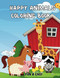 Happy Animals Coloring Book: Fun & Easy Drawing with Bold Lines for