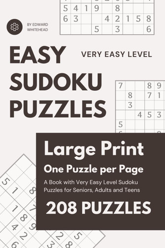 Easy Sudoku for Seniors Large Print
