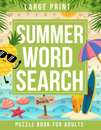 Summer Word Search Large Print Puzzle Book for Adults