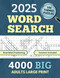 4000 Big Word Search for Adults Large Print: 100 Themed Word Find