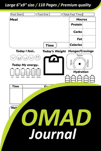 OMAD Journal: Daily Tracking Intermittent Fasting for One Meal a Day