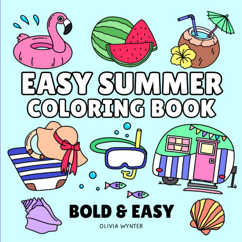 Easy Summer Coloring Book