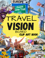 Travel Vision Board Clip Art Book
