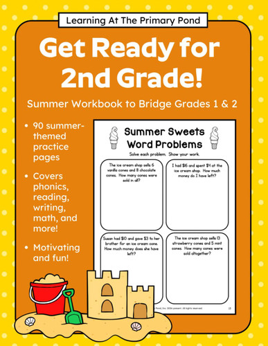 Get Ready for 2nd Grade! Summer Workbook Second Grade