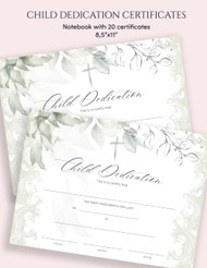 Child Dedication Certificates for Church