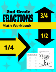 2nd Grade Fractions Math Workbook
