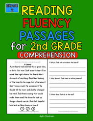 2nd Grade Fluency Passages with Comprehension Questions Workbook