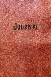 Journal: Red Leather Like Look