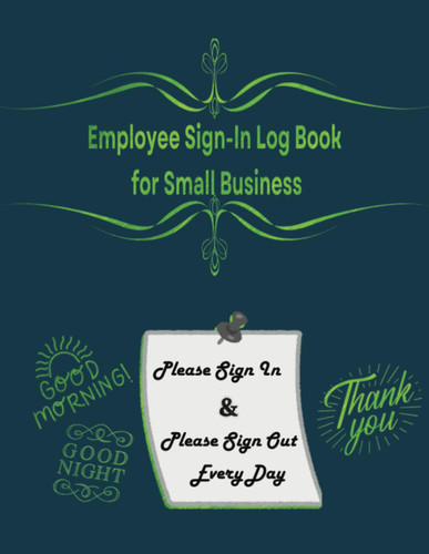 Employee Sign-In Log Book for Small Business