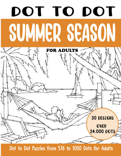 Dot to Dot Summer Season for Adults: Summer Season Connect the Dots