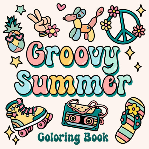 Groovy Summer Coloring Book