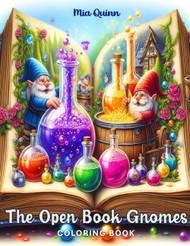 The Open Book Gnomes Coloring Book for Adults