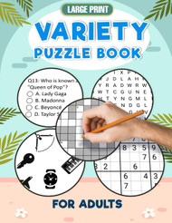 Variety Puzzle Book For Adults