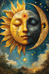 Password Book: Discreet Mystical Sun/Moon Internet Address Password