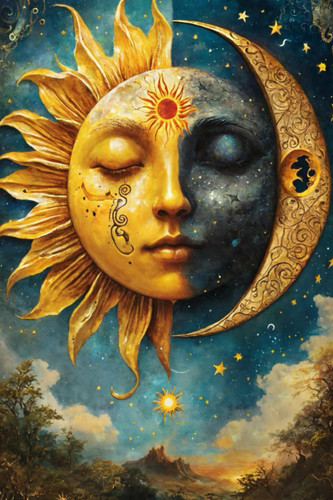 Password Book: Discreet Mystical Sun/Moon Internet Address Password