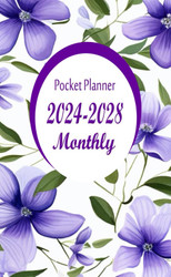 2024-2028 Pocket Planner: small size 4 x 6.5 five Years January 2024