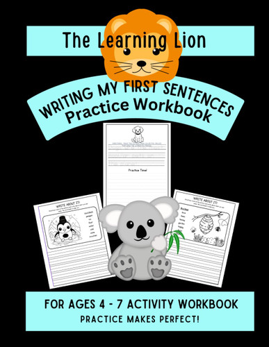 The Learning Lion Writing My First Sentences