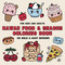 Uawaii Food & Snacks Coloring Book for Kids and Adults