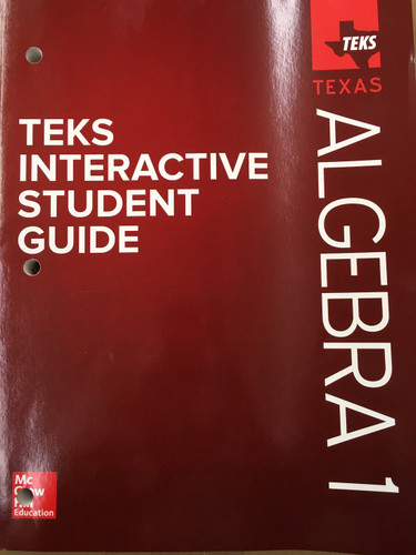 Teks Interactive Student Guide - Texas Algebra 1