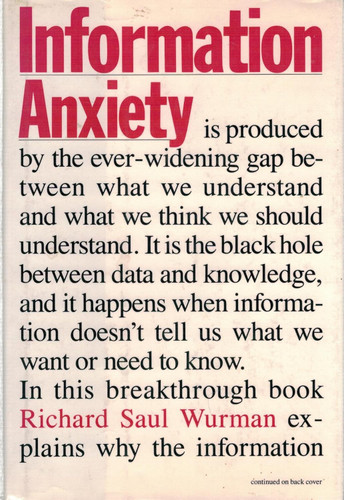 Information Anxiety