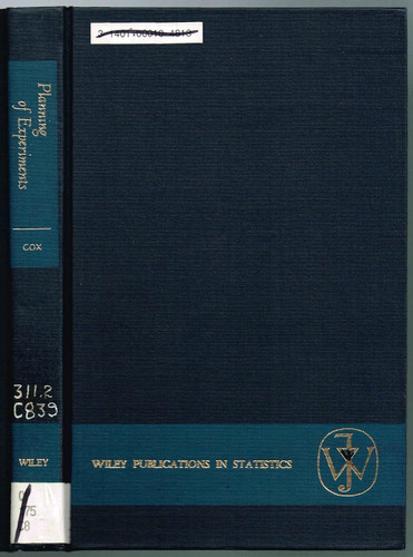 Planning of Experiments