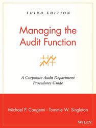 Managing The Audit Function: A Corporate Audit Department Procedures