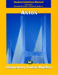 Elementary Linear Algebra Student Solutions Manual