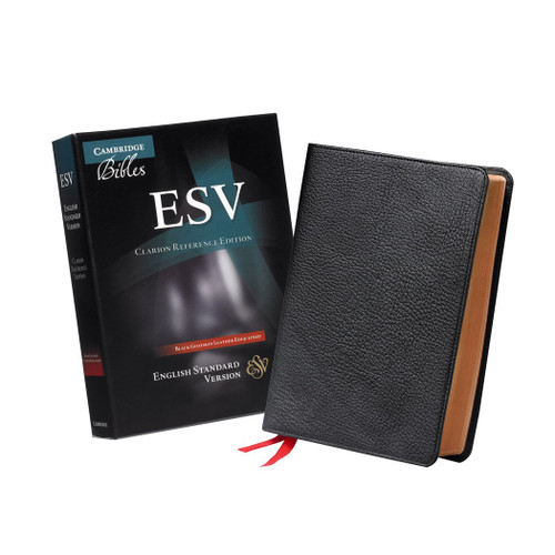 ESV Clarion Reference Bible Black Edge-lined Goatskin Leather