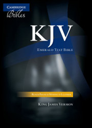 KJV Standard Text Edition (Black French Morocco Leather)