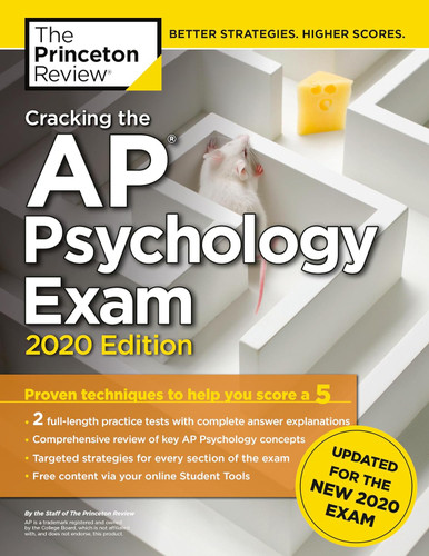 Cracking the AP Psychology Exam 2020 Edition: Practice Tests & Prep