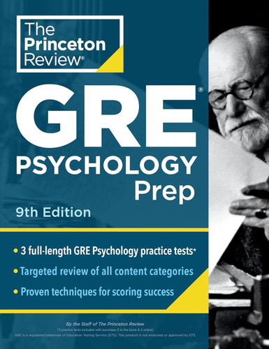 Princeton Review GRE Psychology Prep:3 Practice Tests + Review &