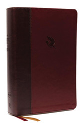 NKJV Spirit-Filled Life Bible Leathersoft Burgundy Thumb Indexed Red