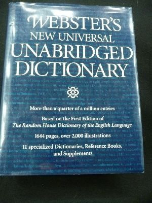 Websters New Universal Unabridged Dictionary