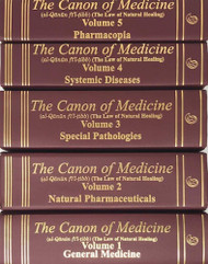 Avicenna Canon of Medicine Complete Five Volume Set